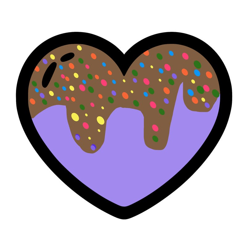 a blank heart
