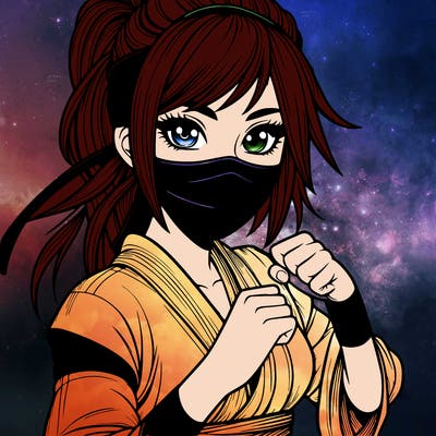 realistic girl ninja