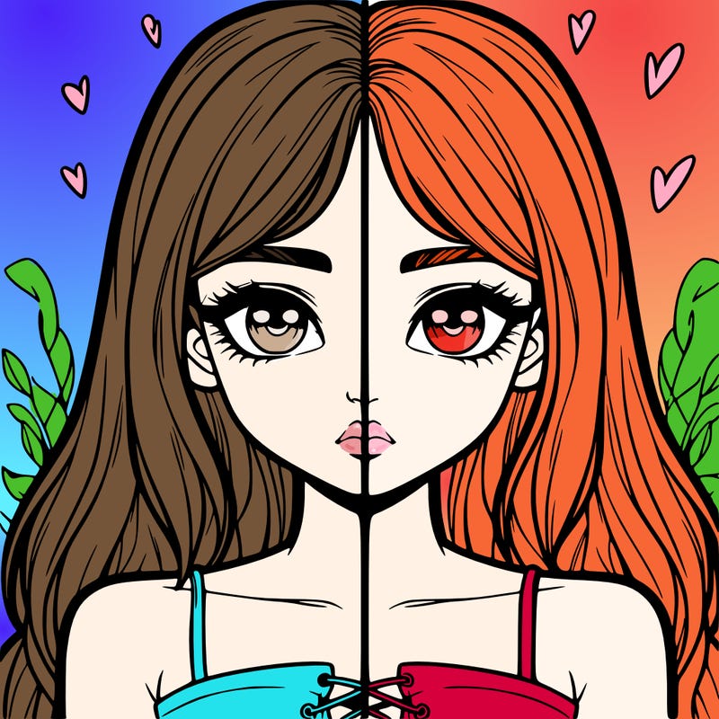 realistic girl split