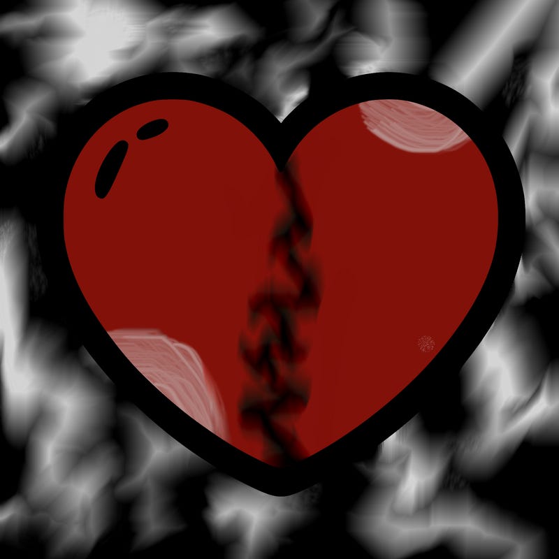 a blank heart