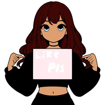 girl holding a blank sign in a long sleeve crop top