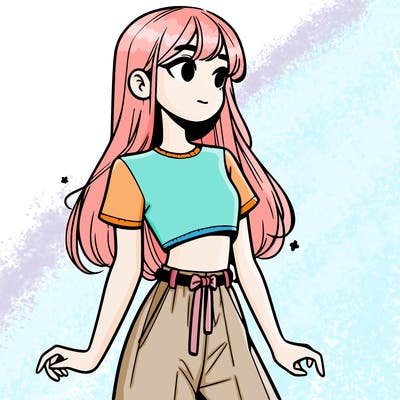 girl in a cute crop top