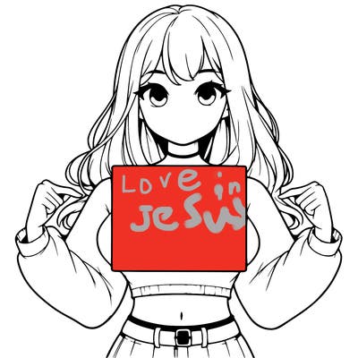 girl holding a blank sign in a long sleeve crop top