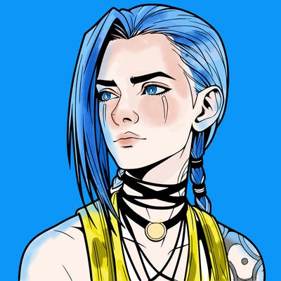 jinx from arcane realistic