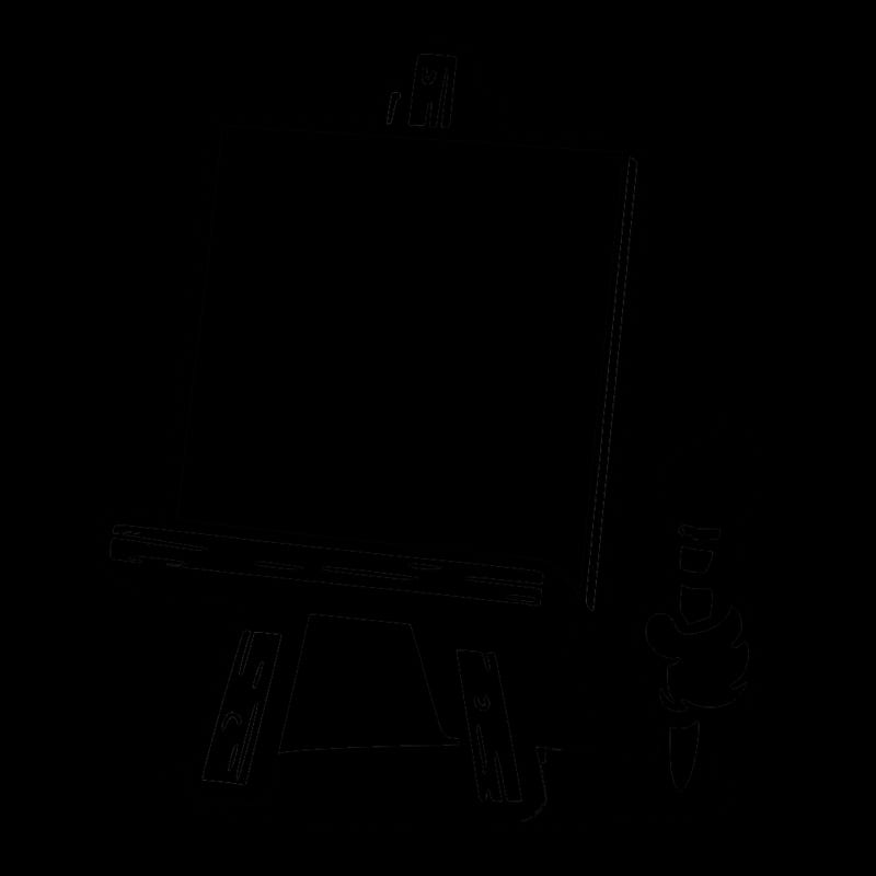 blank canvas ready to be painted on