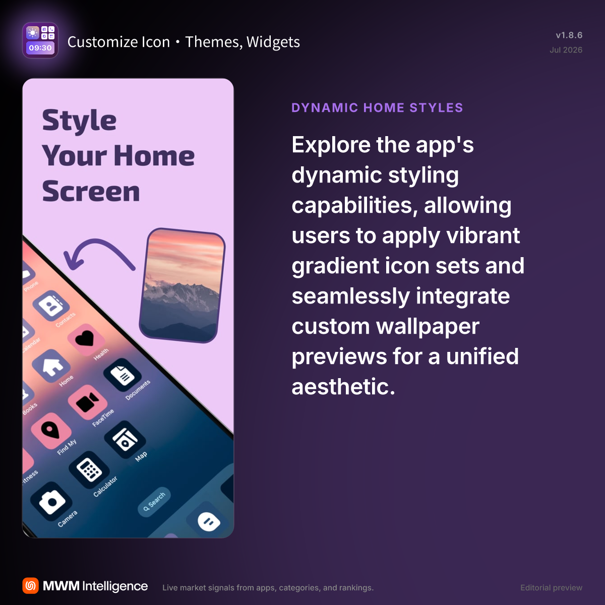 Customize Icon・Themes, Widgets - Graphics & Design App | MWM