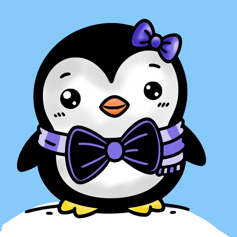 penguin with a bowtie