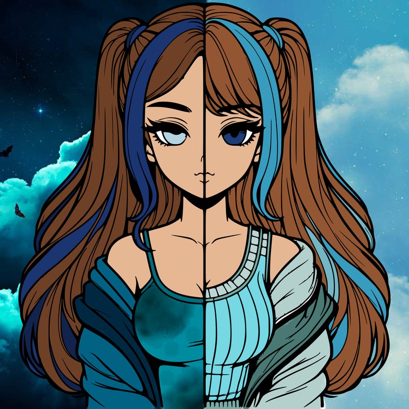 realistic girl split