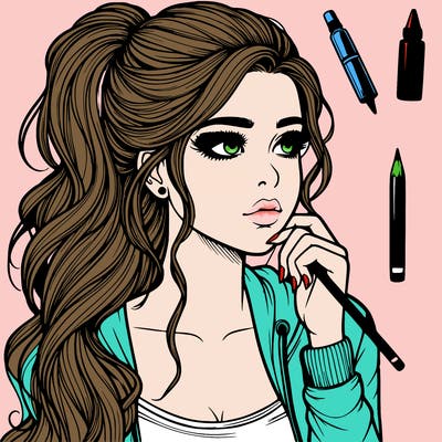 realistic teenage pretty