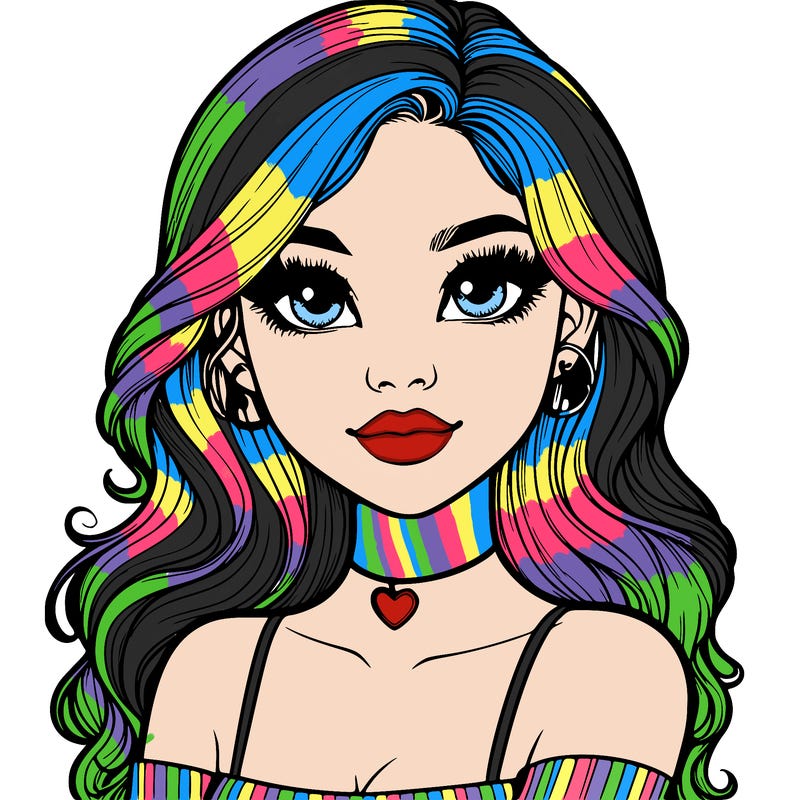 realistic pretty girl