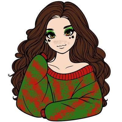 a beautiful girl in a big sweatshirt