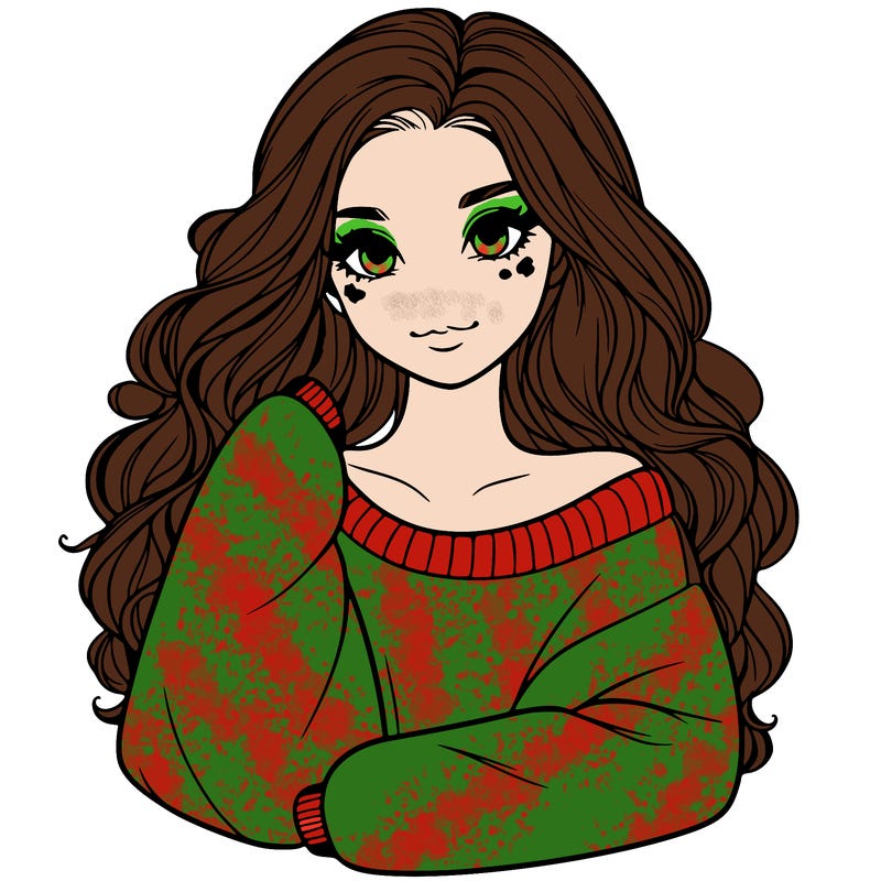 a beautiful girl in a big sweatshirt