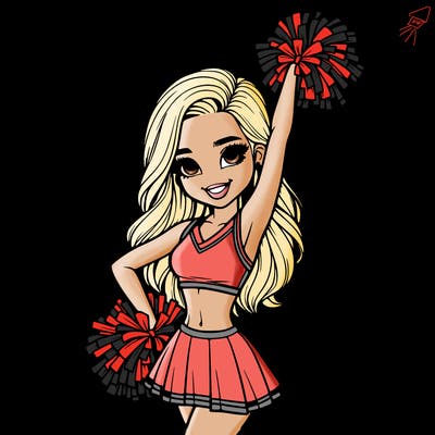 realistic cheerleader