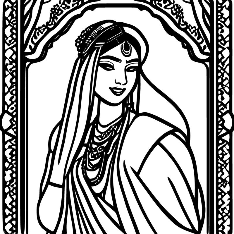 indian princess with sari