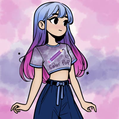 girl in a cute crop top