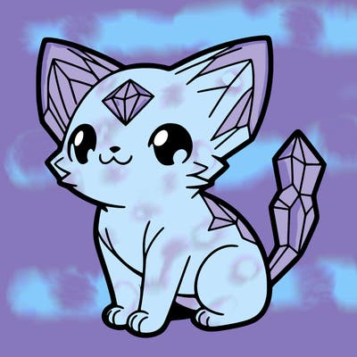 crystal kitten