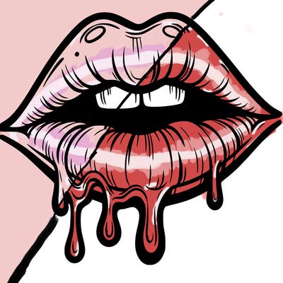 lips that look realistic and drip