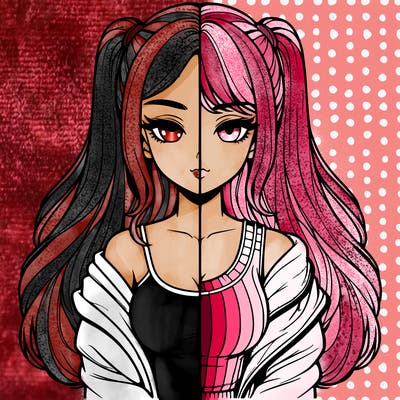 realistic girl split