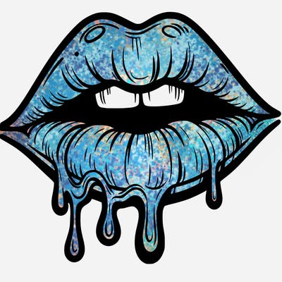 lips that look realistic and drip