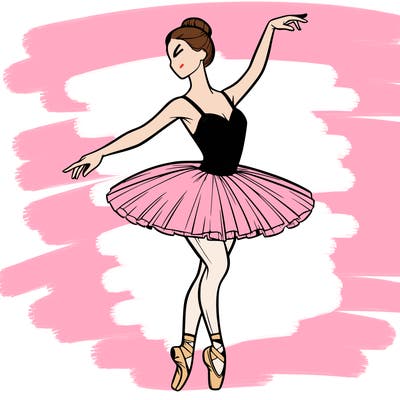 realistic ballerina