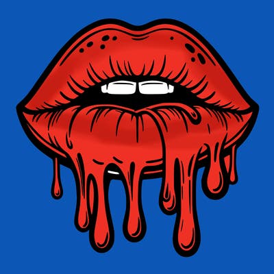 dripping lips