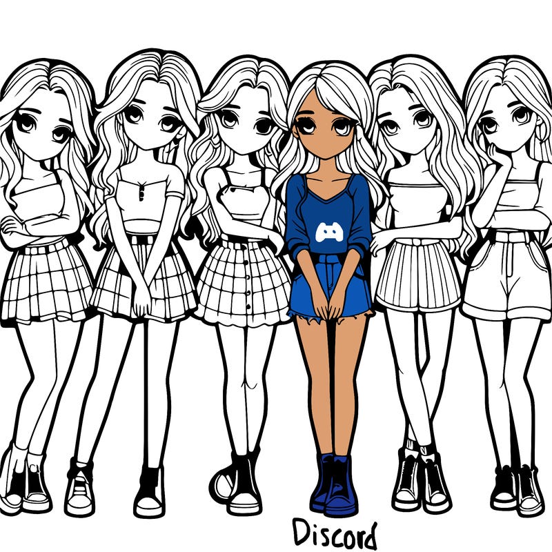 a group of girls realistic