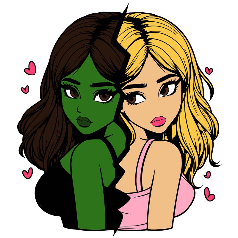 realistic girl split