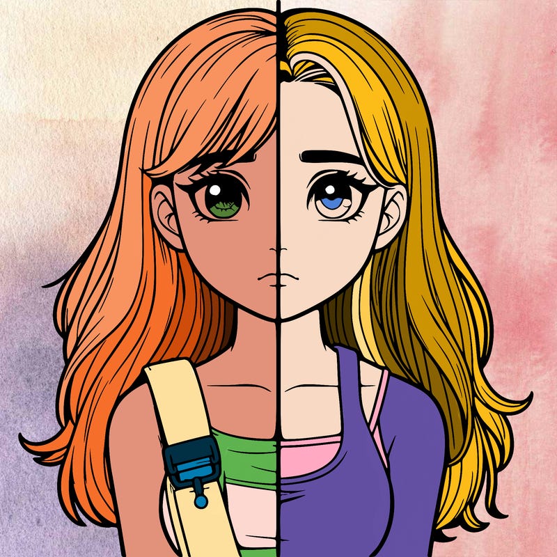 realistic girl split