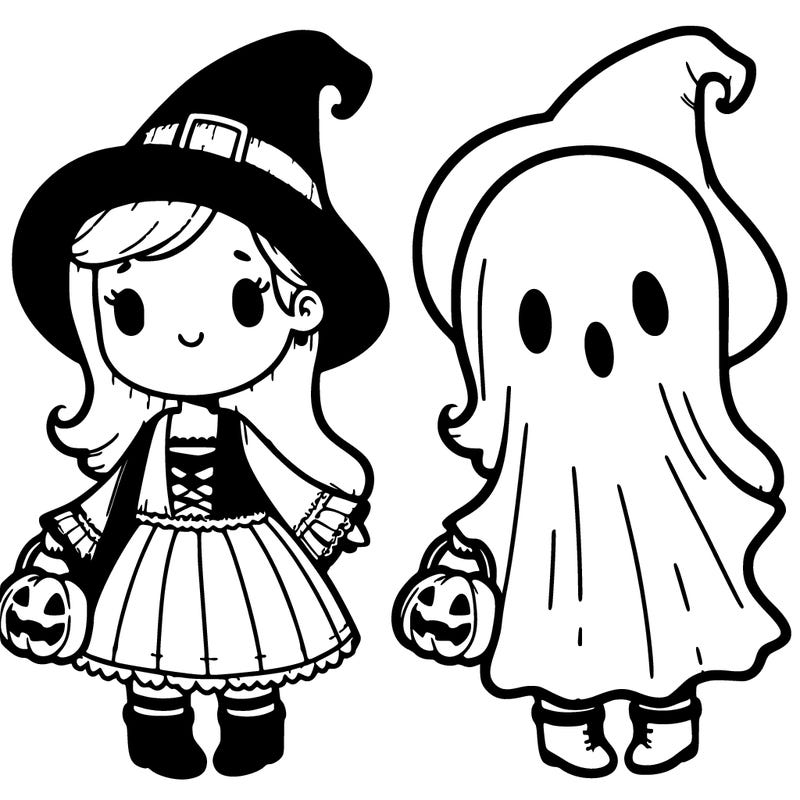 halloween girl ghost