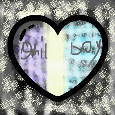a blank heart