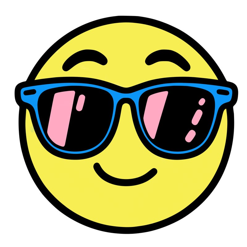 emoji with sunglasses