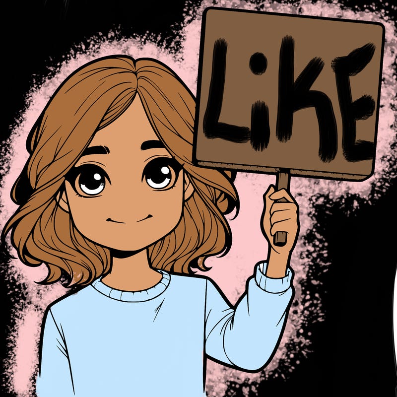 realistic girl holding up a sign