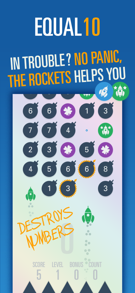 Equal 10 Rapid Number Puzzles - Games App | MWM
