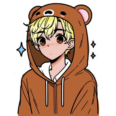 a 17 year old boy in a cute animal hoodie