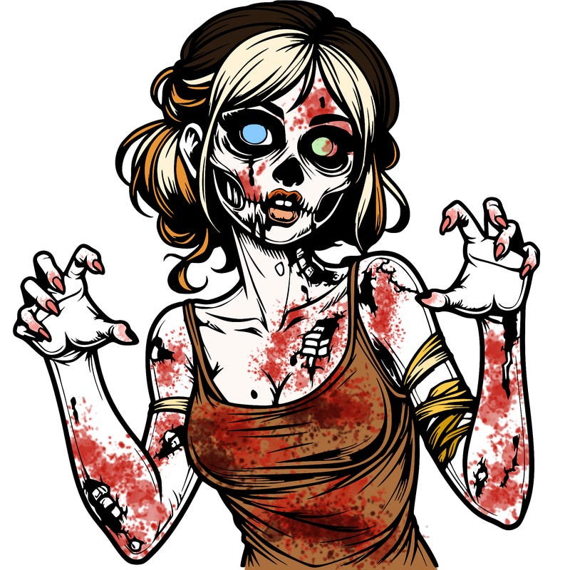 realistic zombie girl