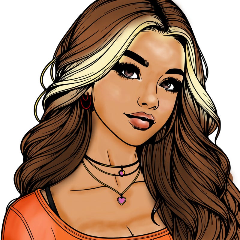 detailed realistic girl