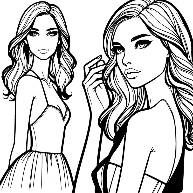 fashion model female one realistic posing