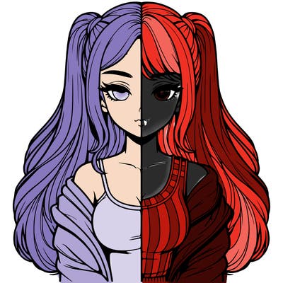 realistic girl split