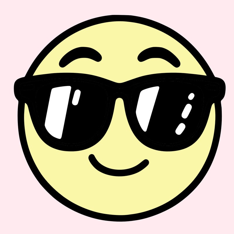 emoji with sunglasses