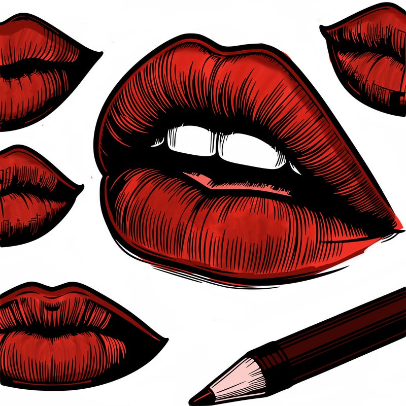 realistic  lips
