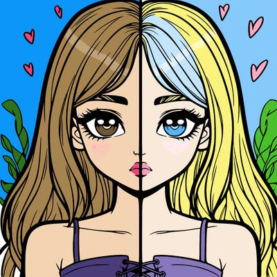 realistic girl split