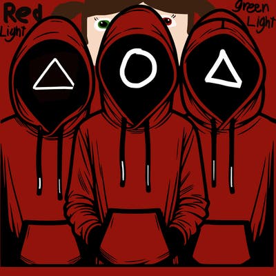 3 faceless people in  hoodies