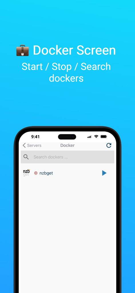 ControlR - ControlR app interface for starting stopping and searching docker containers on an Unraid server