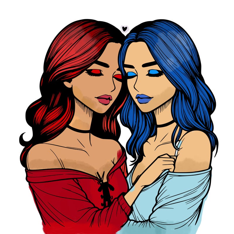 realistic girls in love