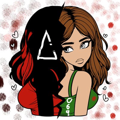 realistic girl split