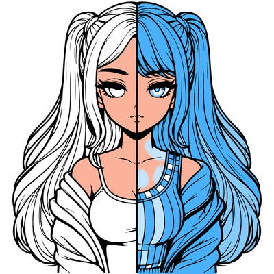 realistic girl split