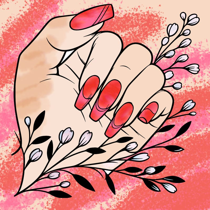 nails with french tip