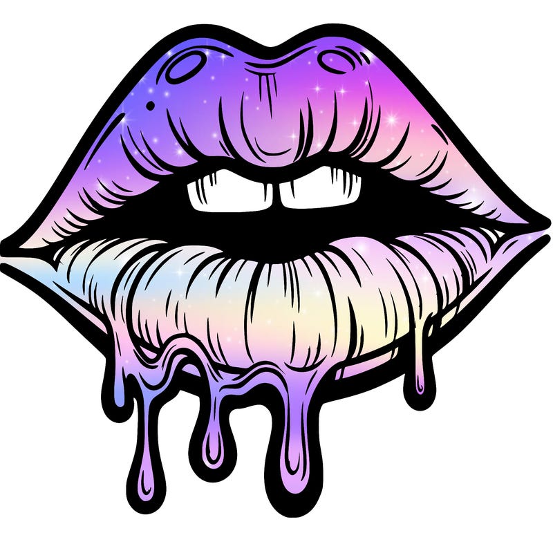 lips that look realistic and drip