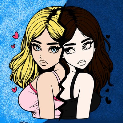 realistic girl split