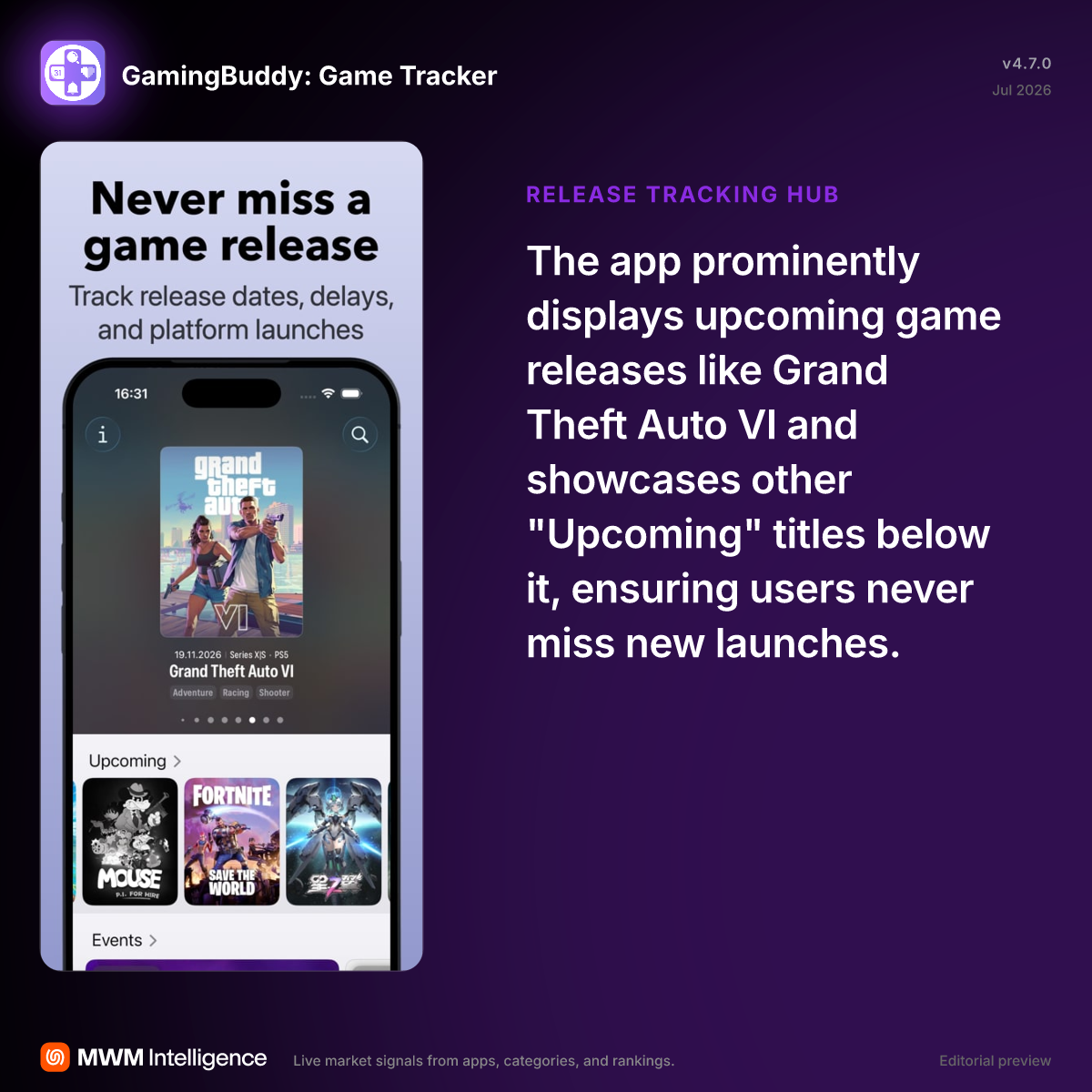 GamingBuddy: Game Tracker - Entertainment App | MWM
